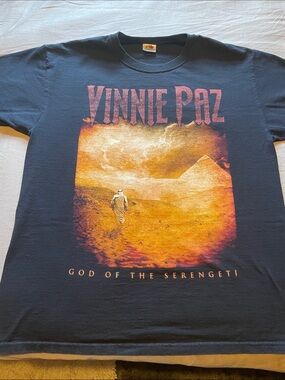 Fruit of the Loom Black Vinnie Paz 'God of the Serengeti' Graphic Tee